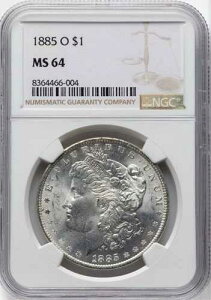 1885-O �����K����� $1 MS64 NGC 90% �� 918����
