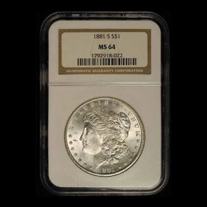 1881-S 1�h�� �����K����� NGC MS64 - ���������i�č��j