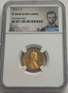 1975 S NGC PF68 RD �E���g���J���I ���b�h�v���[�t �����J�[���L�O�� �y�j�[ 1�Z���g �|�[�g���[�g Lb