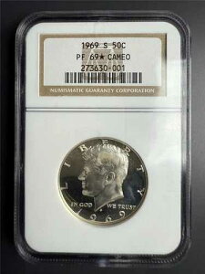 1969 S �P�l�f�B �n�[�t 50C PF69* �X�^�[�J���I �v���[�t NGC PR69 CAM EYE APPEAL SKU 3893