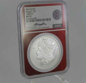 2023�N �t�B�W�[ S$1 �����K�� -FDI '1880 CC' NGC MS 70 �f�r�b�h�EJ�E���C�_�[���� SL138
