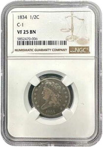 1834�N �n�[�t�Z���g �N���V�b�N�w�b�h C-1 �o���G�e�B VF25 NGC
