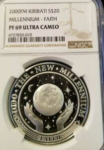 2000�N �L���o�X �V���o�[ $20 �~���j�A�� �t�F�C�X NGC PF 69 �E���g�� �J���I �|�b�v 5 ��!
