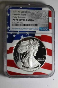 2021 W �w�����f�B�b�N �C�[�O�� T-1 PF70 �E���g���J���I �t���b�O �R�A NGC ���������[�X #150