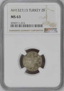 �g���R - �I�X�}���鍑�A2 �N���V�� �X���^�� ���n���h 5 �� 1327/3 - NGC MS 63�ARAREF