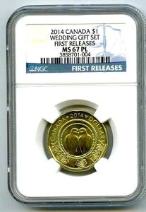 2014�N�J�i�_$1�E�F�f�B���ONGC MS67 PL�������[�X���[�����[�j�[10,000�g�b�v�|�b�v=5