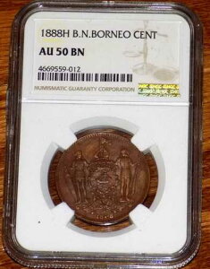 1888�N �p���k�{���l�I 1�Z���g NGC AU 50 BN �p���A���n�R�C��