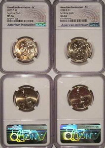 2020�N P&D�C�m�x�[�V���� �h�� 2���Z�b�g $1 �T�E�X�J�����C�i �Z�v�e�B�} �N���[�N NGC MS66