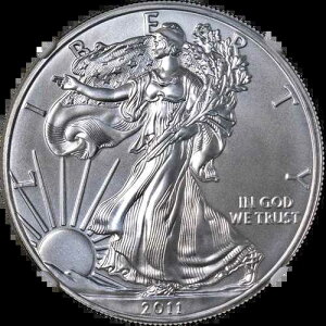 2011�N �V���o�[ �A�����J���C�[�O�� $1 NGC MS69 25���N�L�O ���������[�X �u���b�N - �݌ɂ���
