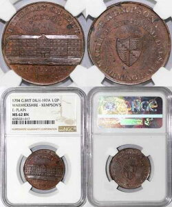 1794 1/2p D&H -197A �E�H���b�N�V���[�E�P���v�\���̃R���h���g�[�N�� NGC MS 62