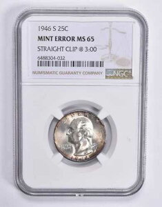 �~���g�G���[ MS65 1946-S ���V���g���N�H�[�^�[ �X�g���[�g�N���b�v @ 3:00 NGC *1846