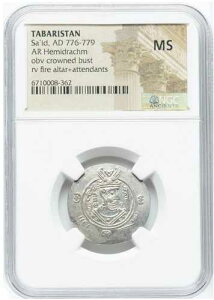 ���� 776 �N�ASa'id Ibn Da'laj Tabaristan AR Hemidrachm�B�V���N ���[�h �z�[�h NGC MS