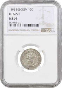 �x���M�[ 10�T���`�[�� 1898 DER�ANGC MS66�A�u���I�|���h2���i1865 - 1909�j�v