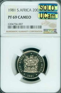 1981 �N��A�t���J 20 �Z���g NGC PF69 MAC UCam SOLO �ō����O���[�h MAC �X�|�b�g���X�B
