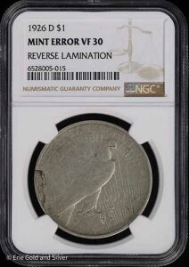 1926-D 1�h�� �s�[�X�V���o�[ NGC VF 30 | �~���g�G���[ ���o�[�X���~�l�[�V����