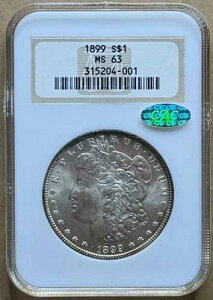 1899 �����K�� �_���[ MS63 *NGC GEN5�uNO LINE�v�z���_�[* �ᒒ�� + CAC �F��!