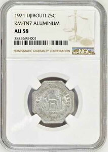 �W�u�` 1921 Chambre De Commerce 25 �Z���g �g�[�N���B NGC AU58 ���A