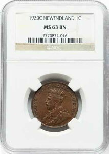 1920�N �j���[�t�@���h�����h �W���[�W5�� ���[�W�Z���g - NGC MS63BN - �f���炵���`���R���[�g�F