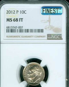 2012 P ���[�Y�x���g �_�C�� NGC MS68 FT MAC �ō��� & �X�|�b�g���X ���A �|�b�v 6 �B