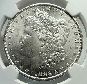 1886�N �A�����J���O�� ��� �����K�� US�h�� �C�[�O�� NGC MS i79828