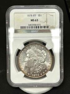 1878�N 8TF �����K���E�_���[ - VAM-5 (TOP 100) - MS63 - NGC - ���ӕ��g�[�j���O