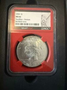 1923�N 1�h�� �s�[�X��� - NGC MS66 - Vaultbox Redcore - Horizo??n�V���[�Y