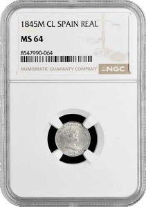 �X�y�C�� 1���A�� 1845 M CL�ANGC MS64�A�u�C�T�x��2�������i1847 - 1864�j�v�g�b�v�|�b�v 2/0