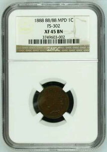1888 NGC XF45 ������ 8/7 �C���f�B�A���Z���g ?? MS64 �� APR 23,570 �h�� ?? �� MPD ?