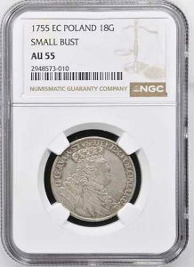 1755 EC �|�[�����h 18G 18 �O���W�[ �X���[�� �o�X�g KM# 167 NGC AU 55