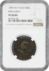 1787�N �j���[�W���[�W�[�A���n���� NGC VF20 BN �u���E�� ���̏��}�Ȃ�