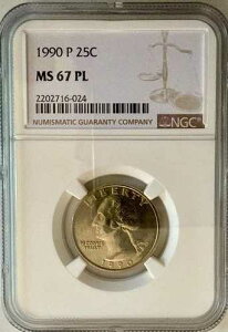 1990-P 25�Z���g ���V���g���N�H�[�^�[ NGC MS67PL �󏭃v���[�t����΁APOP 16/0�ȏ�