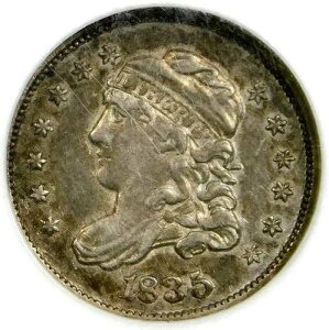 ??????????LM-2 R4 NGC AU50 1835 �o�X�g�n�[�t�_�C��-