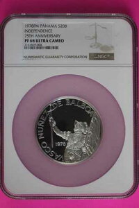 1978�N �p�i�} �V���o�[ 20�o���{�A PF 68 �E���g���J���I NGC�F��O���[�f�B���O�X���u 7034