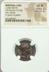 Bithynia Cius Drachm NGC Choice XF APOLLO �Ñ��� �󏭁I