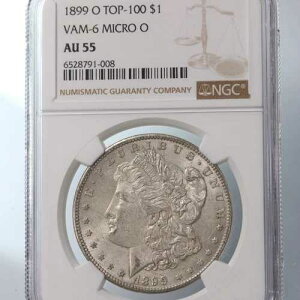 1899-O �����K�� $1 TOP-100 VAM-6 �}�C�N�� O NGC�F�� AU55