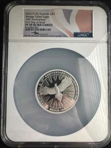 2024 P125 �I�[�X�g�����A 3�I���X �I�i�K���V 10���N�L�O NGC FDOI PF70 UC Mercanti