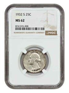 1932-S 25C NGC MS62 - ���V���g���N�H�[�^�[ - �L�[�f�[�g