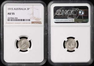 �I�[�X�g�����A 1915 KGV 3D - �X���u NGC AU55�B�����L���b�g��1850�h���B