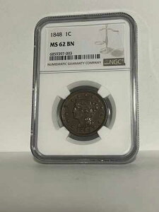 NGC MS-62 BN 1848 �҂ݍ��݃w�A ���[�W �Z���g�A���ɉs���A����̂���W�{!