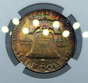 1957�N D 50�Z���g �t�����N�����V���o�[ �n�[�t�h�� NGC MS66FBL ���C���{�[�g�[�� �����X�^�[�R�C��