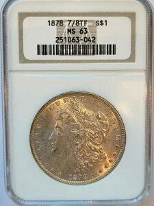 1878�N ���H7���A8���d�ˁANGC MS-63 �u�����A���g �����K�� �_���[ #237