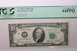 1981�NA 10�h���A�M������s���APCGS�O���[�h�ACU-64�A�X���̔��ԍ� #GFRB018