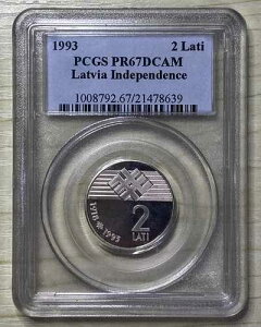 ���g�r�A 1993 2 ���e�B �v���[�t 75 ���N�C���f�B�y���f���X PCGS PR67 DCAM �g�b�v �|�b�v 2/0