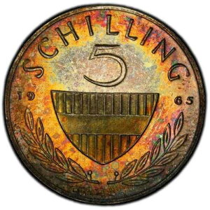 PR67CAM 1965�N �I�[�X�g���A 5�V�����O �V���o�[ �v���[�t�APCGS �g�D���[�r���[ ���C���{�[�g�[��