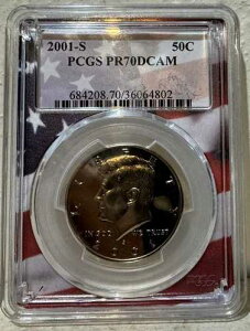 �P�l�f�B�n�[�t 2001 S PR70 DCAM PCGS 50�Z���g �O���[�f�b�h�R�C��