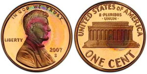 2007 S 1C �����J�[���L�O�Z���g PCGS PR 68 RD DCAM - �g�[�j���O