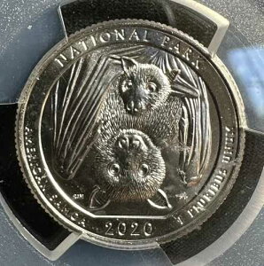 2020-W ���V���g�� �N�H�[�^�[ - �T���A NTL. PARK ��񎟐��E��� �����@���� V75 - PCGS MS65