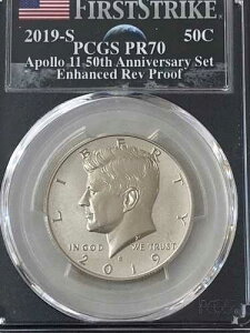 2019 S �A�|��11�� �v���[�t �P�l�f�B �n�[�t PCGS PR70 �t�@�[�X�g�X�g���C�N 50���N�L�O�Z�b�g