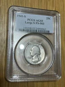 1941-S ���V���g�� �N�H�[�^�[ ���[�W S FS-503 PCGS AG03