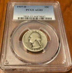 1937-D 25C PCGS AGO3